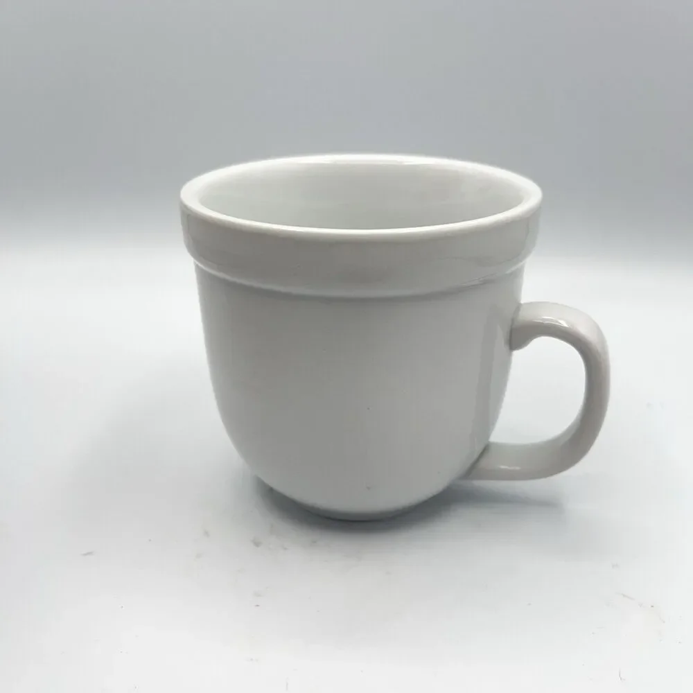 Pottery Barn Coffee Mug Cup white tea cup